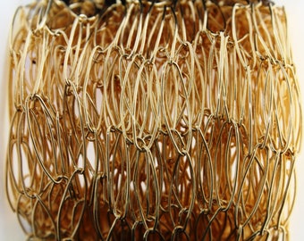 14k Gold Filled Fancy Cable Chain, Large Oval Links 17 x 5.5 mm, Wholesale Price, Sold by the foot, Gold Filled Chain, (GF-M700)(96)