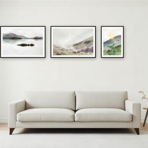 Conjunto de láminas para pared Fell and Tarn Gallery / Impresiones de paisajes con asistencia de IA (descarga digital) imagen 3
