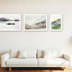 Conjunto de láminas para pared Fell and Tarn Gallery / Impresiones de paisajes con asistencia de IA (descarga digital) imagen 2