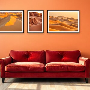Desert Hours Gallery Wall Set | AI-Assisted Dune Art (Digital Download) image 3