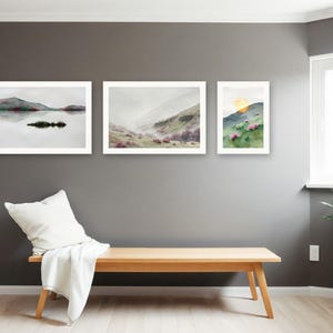 Conjunto de láminas para pared Fell and Tarn Gallery / Impresiones de paisajes con asistencia de IA (descarga digital) imagen 4