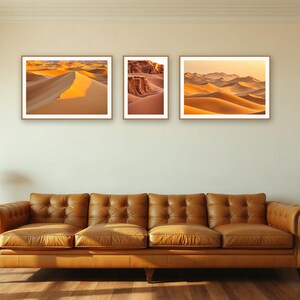 Desert Hours Gallery Wall Set | AI-Assisted Dune Art (Digital Download) image 4