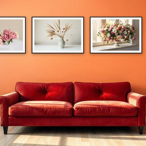 Still Hours Galerie-Wandset | KI-gestützte Blumenkunst (Digitaler Download) Bild 3