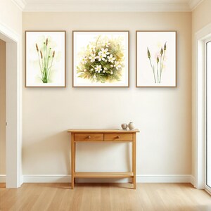 Wildflower Margins Gallery Wall Set | AI-Assisted Botanical Prints (Digital Download) image 2