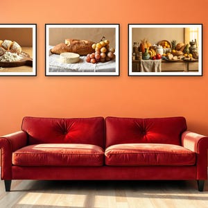 Set di stampe per la dispensa da appendere al muro / Natura morta realizzata con l'ausilio dell'intelligenza artificiale (download digitale) immagine 3