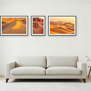 Desert Hours Gallery Wall Set | AI-Assisted Dune Art (Digital Download) image 2