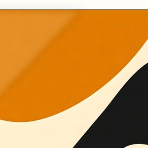 Ockra Diagonal | AI-assisterad abstrakt konst, färgfält (digital nedladdning) bild 4