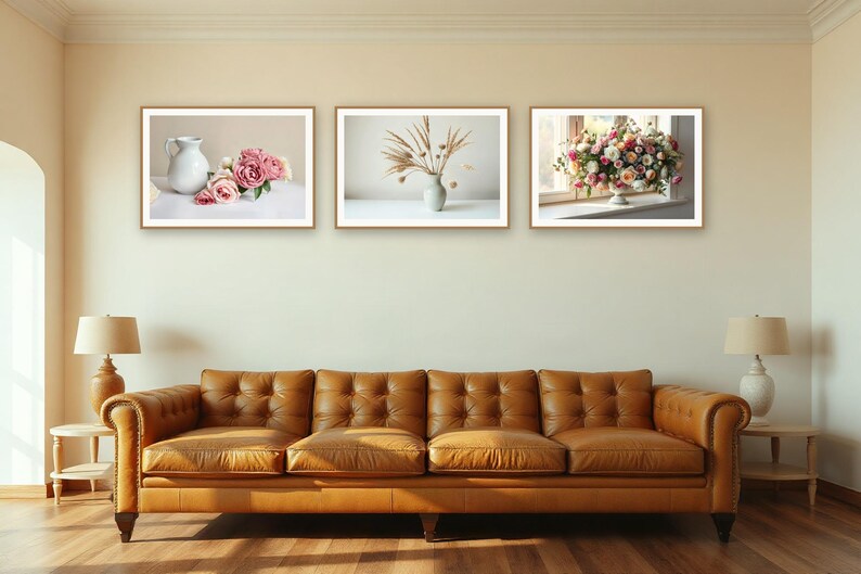 Still Hours Galerie-Wandset | KI-gestützte Blumenkunst (Digitaler Download) Bild 4