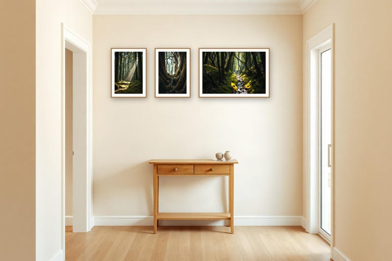 Wandbild-Set „Alter Wald“ | KI-gestützte Waldkunst (Digitaler Download) Bild 2