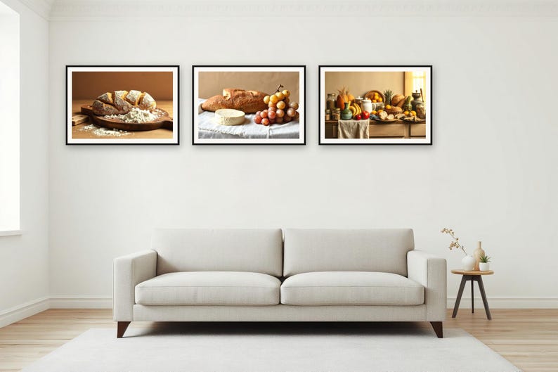 Set di stampe per la dispensa da appendere al muro / Natura morta realizzata con l'ausilio dell'intelligenza artificiale (download digitale) immagine 2