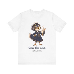 Camiseta Grace Hopper Bird, Presente para Cientista da Computação, Camiseta para Programador, Presente para Professor de Programação