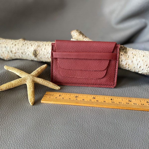 Handmade Leather Card Case, Leather Card Case, Leather Business Card Case, Leather Credit Card Case, Handmade Card Case, Small Card Case