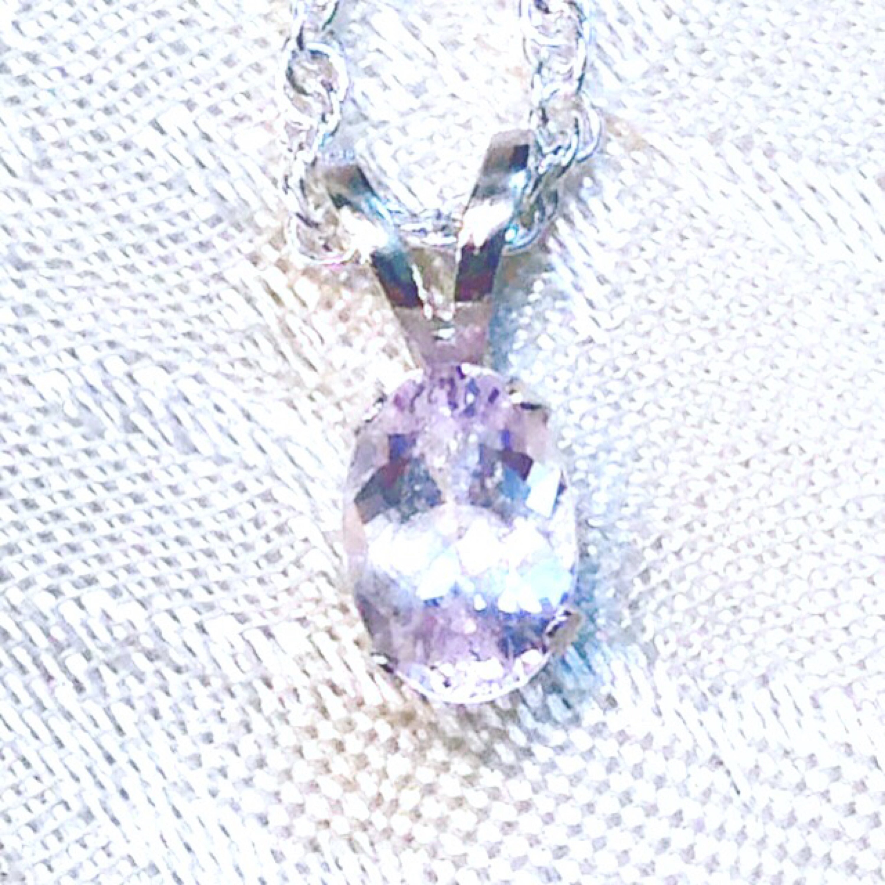Rare Kunzite Necklace In Sterling Silver Handmade Jewelry by Etsy