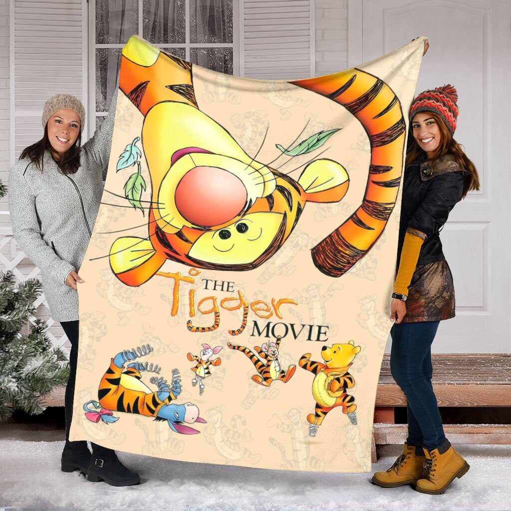 Discover The Tigger Movie Blanket, Funny Tigger And Friends Blanket, Winnie The Pooh Blanket