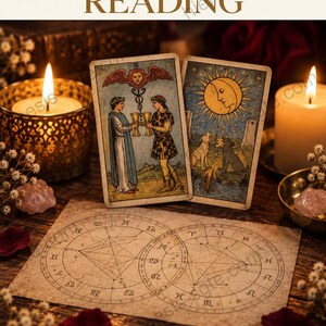 Couples Synastry Reading, Relationship Compatibility Astrology Report, Full Year Day by Day, Instant Digital Download image 1