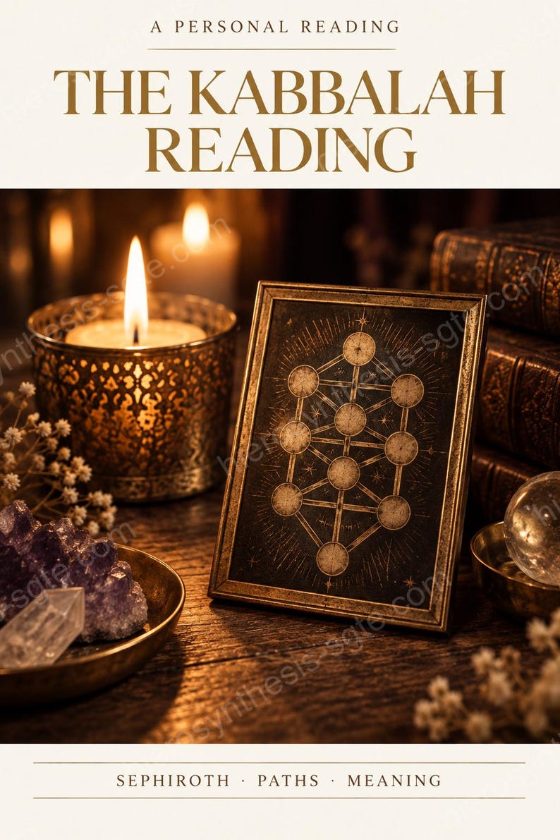 Personalized Kabbalah Reading, Your Tree of Life Chart with Astrology and Numerology Report (Digital PDF) image 1