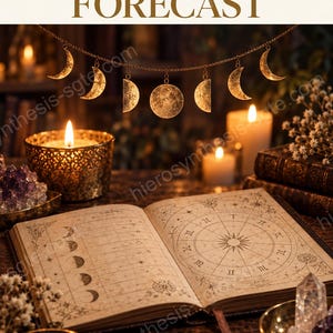 Personalized Monthly Astrology Forecast, Your Transits Day by Day from Your Birth Chart (Digital PDF) image 1