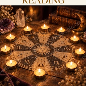 Personalized Year Ahead Astrology Reading, 365 Day Forecast from Your Birth Chart, Digital Report image 1