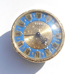 1950’s Swiza Coquet 4 Jewels Travel Alarm Clock Mechanical Hand Winding!