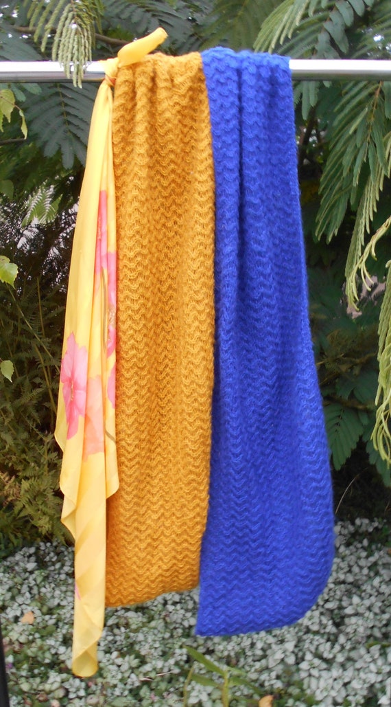 Lot of 3 Boldly Colored Scarves!