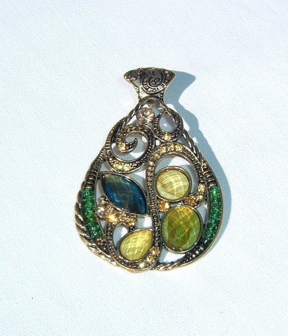 1970s Bud Green and Bitter Lime colored Gemstones and… Gem