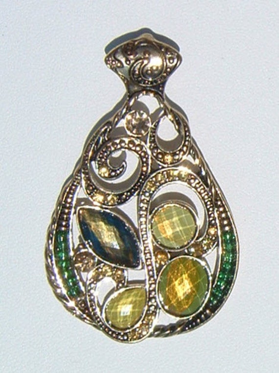 1970s Bud Green and Bitter Lime colored Gemstones… - image 4