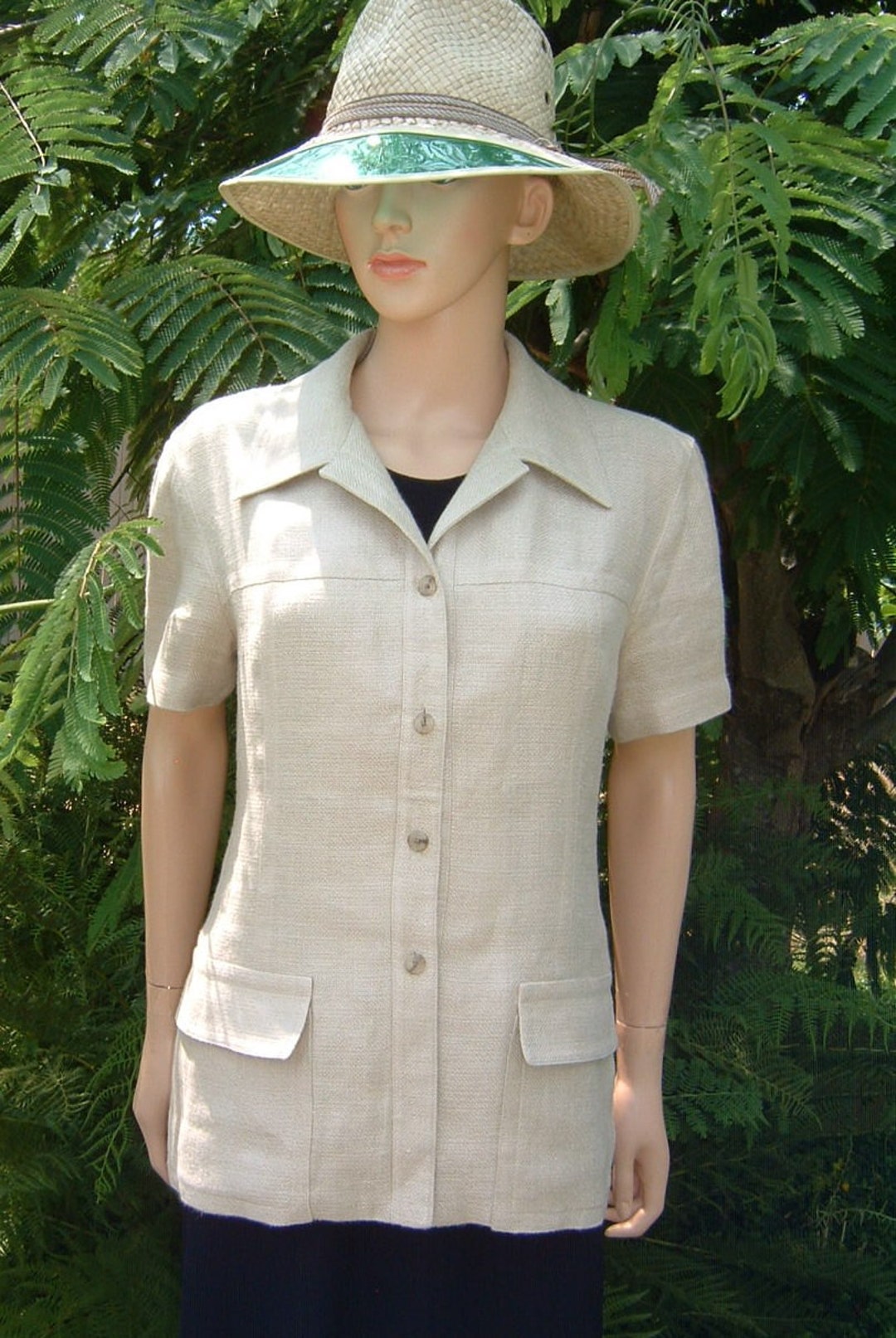 Ellen tracy shop linen shorts