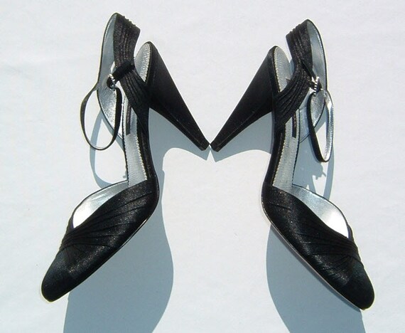 NINA New York 10M Vintage High Heel Midnight Blac… - image 5
