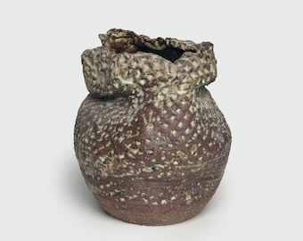 Vintage Textural Pottery Vase