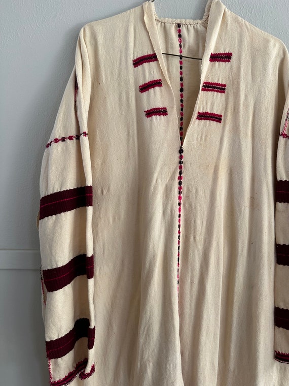 Vintage Men's Abaya Djellaba Bedouin Caftan Robe - image 4