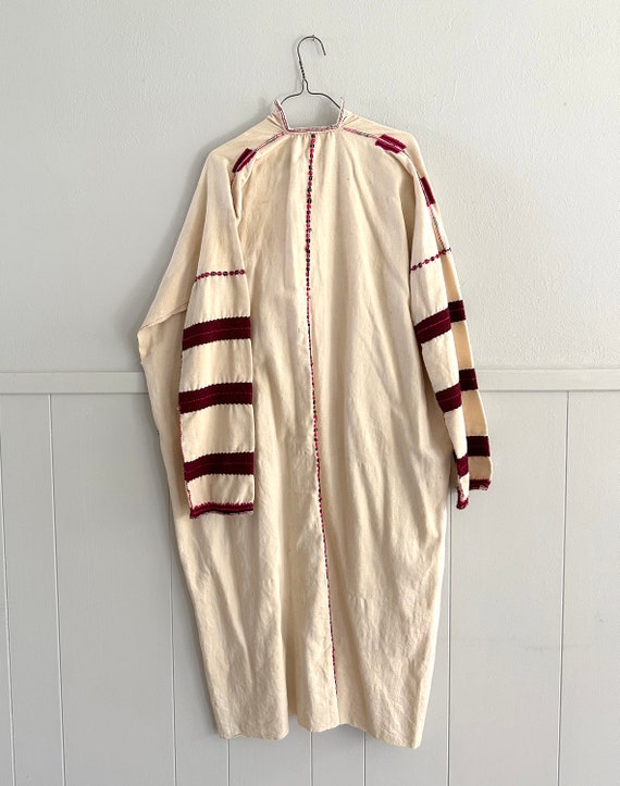 Vintage Men's Abaya Djellaba Bedouin Caftan Robe - image 5