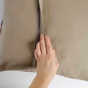 Large Vintage Turkish Kilim Pillow 23 Floor Cushion Pillow Cover image 10