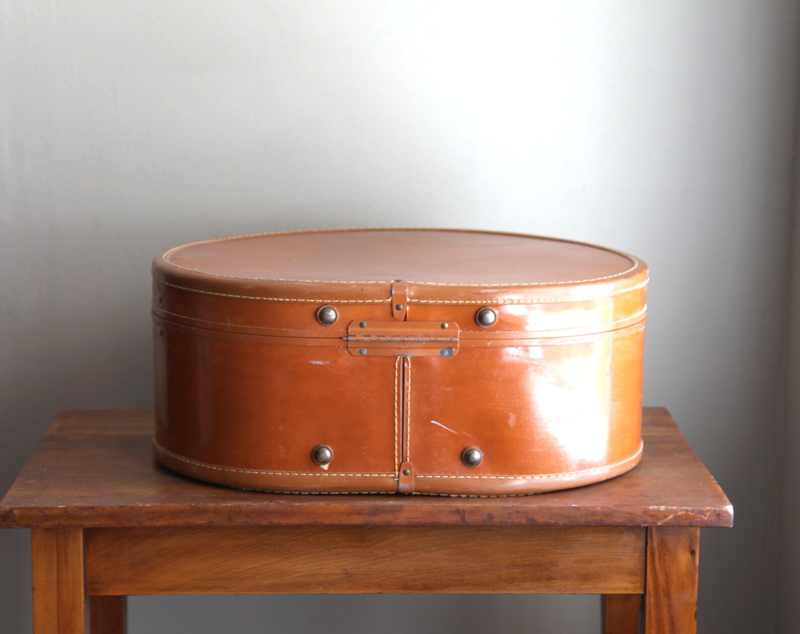 Vintage Samsonite Hat Box Round Luggage Style 4620 Etsy