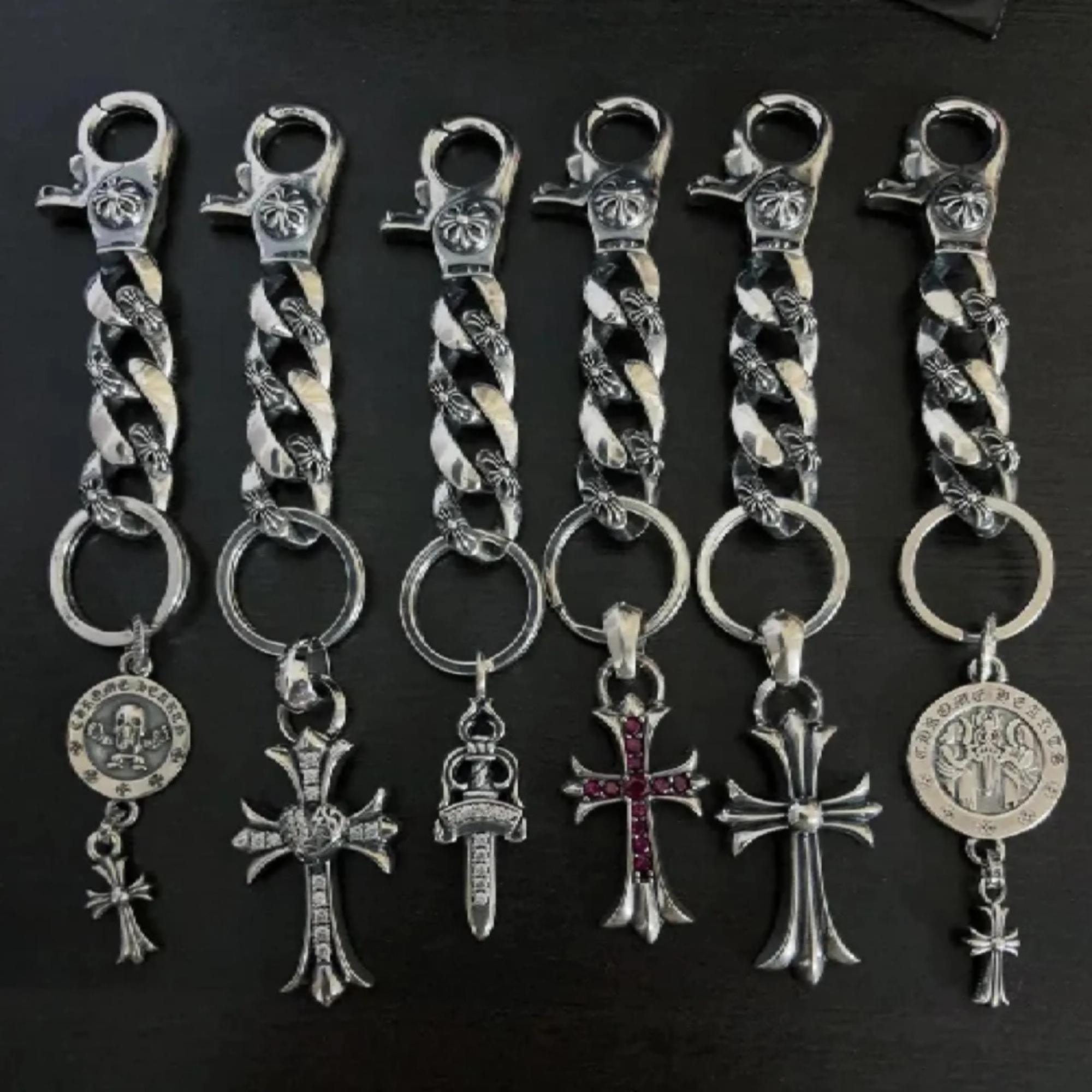 Chrome Hearts Keychain - Etsy