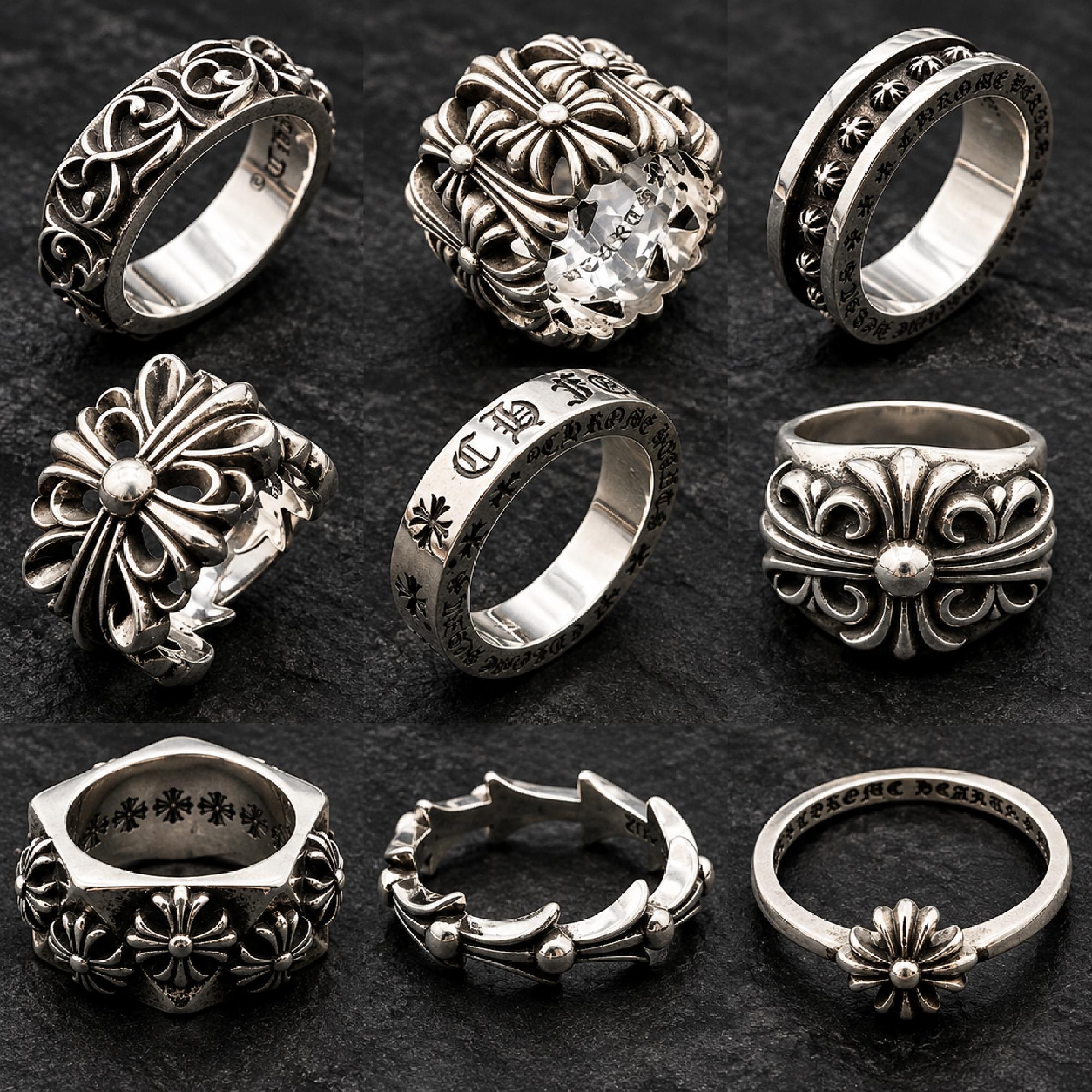 Chrome Hearts Ring 9 925 - Etsy
