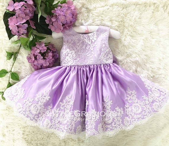 baby girl lavender easter dress