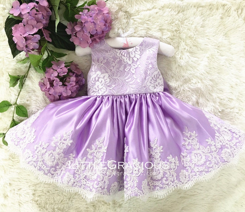 purple infant dress