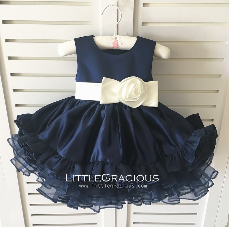 Navy blue/Toddler/Infant/Baby/Newborn Thanksgiving Dress Etsy