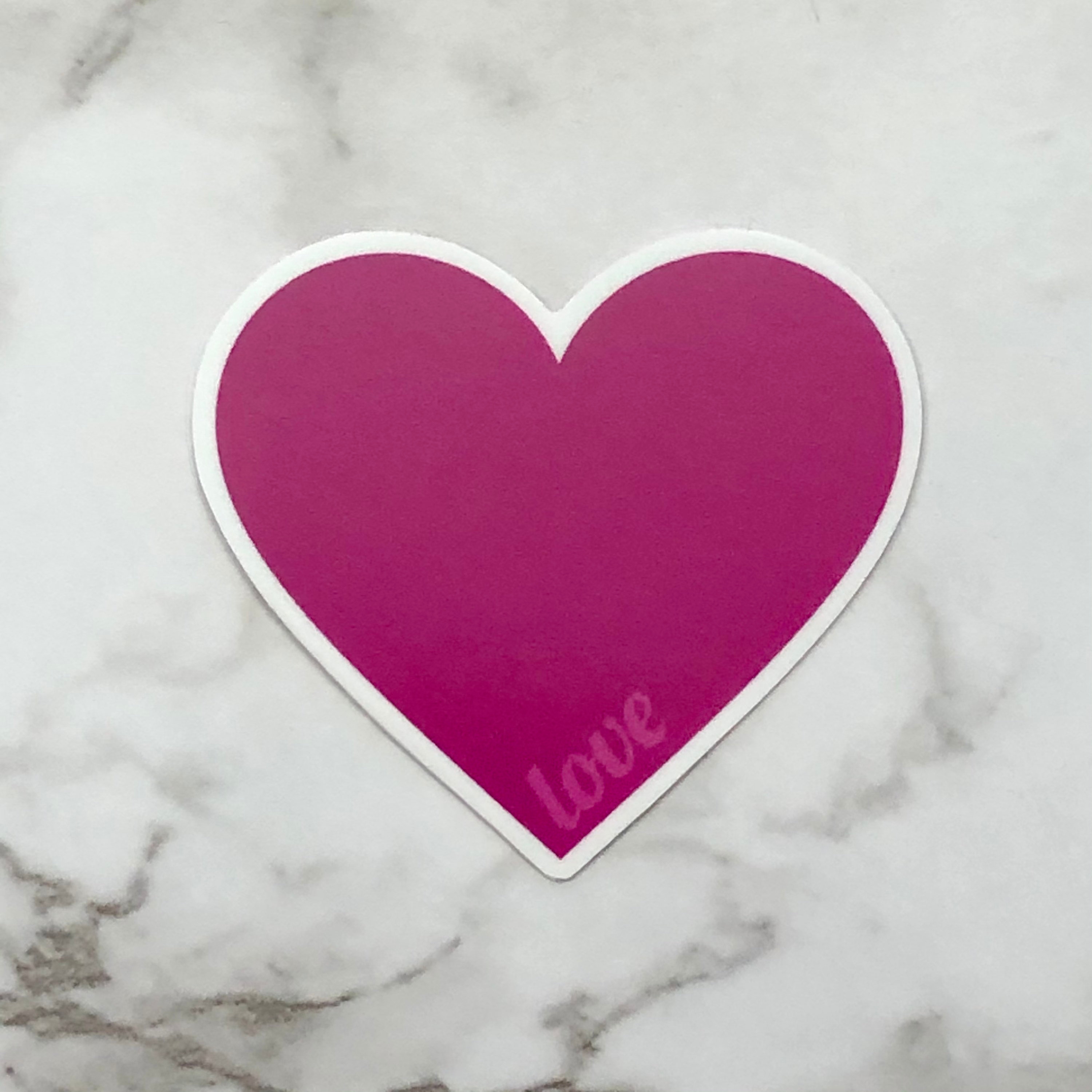 Pink Heart Sticker for Sale by CatharticTick