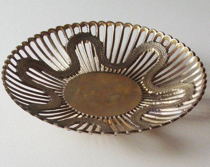 Brass Bowl Made in India Brass Art Nouveau Etsy