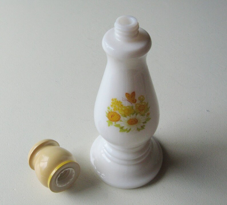 Vintage Avon Candle Holder Avon Milk Glass Bottle Perfume Etsy