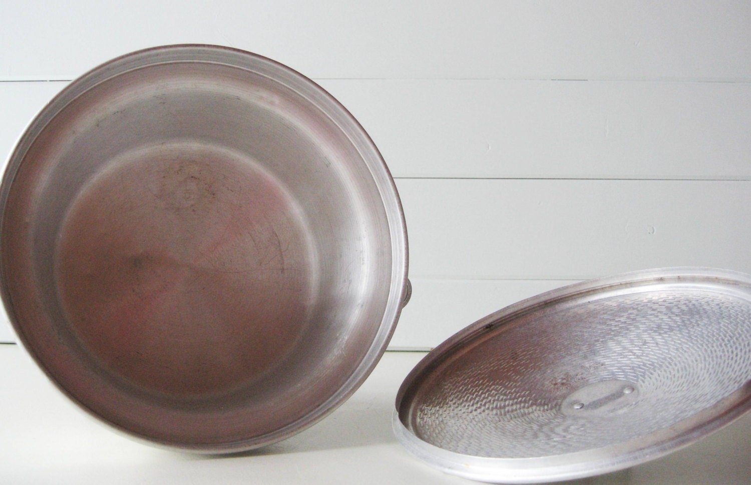 Hammered Aluminum Casserole Dish Mid Century Modern Etsy