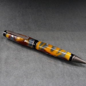 Liquid Metal Cigar Pen with Satin Nickel Trim