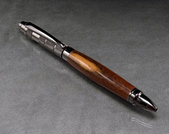 Desert Ironwood Tactical Pen with Gunmetal Trim