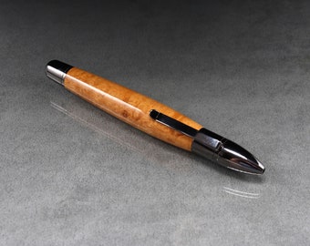 Figured Garapeira Sophro Rollerball Pen with Gunmetal trim