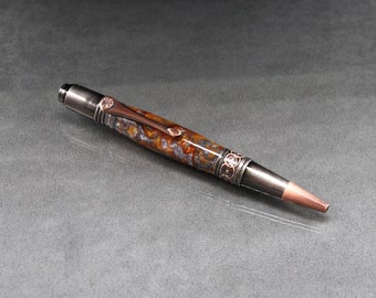 Molten Metal Acrylic Jupiter Pen with Gunmetal trim