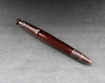 Cocobolo wood Dog Pen with Oiled Bronze trim