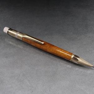 Itauba wood Mechanical Pencil with Antique Brass trim
