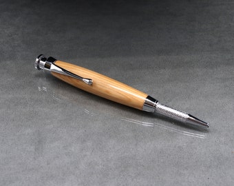 Cedar wood Carpenter Pencil with Chrome trim