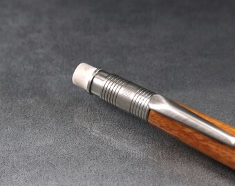 Mango wood Mechanical Pencil with Antique Pewter trim